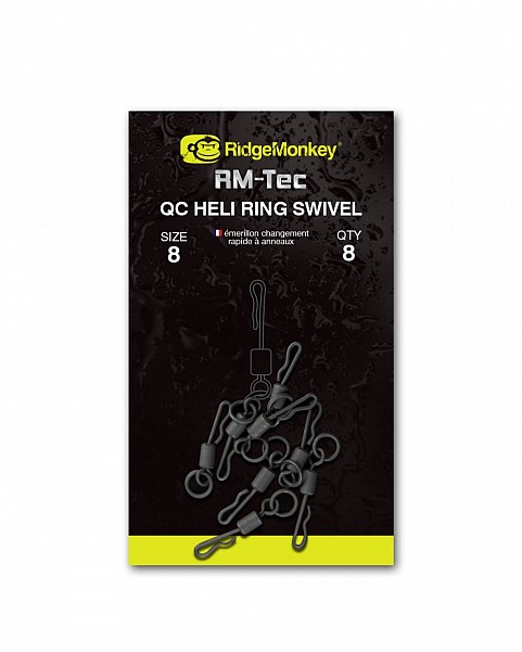 RidgeMonkey Connexion QC Heli Ring Swivelméret 8 - MPN: RMT093 - EAN: 5060432143527