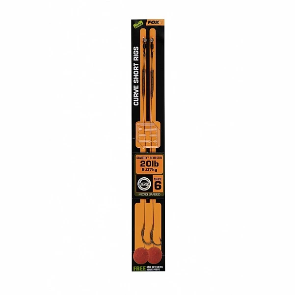 Fox Edges Curve Short Camotex Semi Stiff Ready Rigs 6 (20lb)