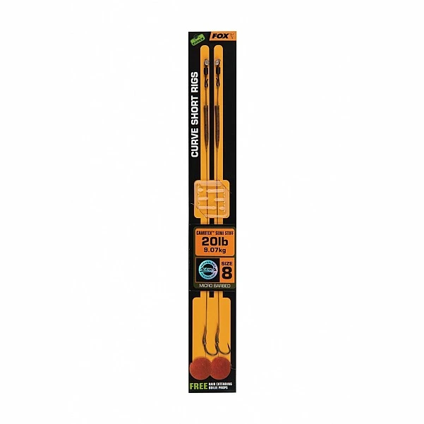 Fox Edges Curve Short Camotex Semi Stiff Ready Rigs 8 (20lb)