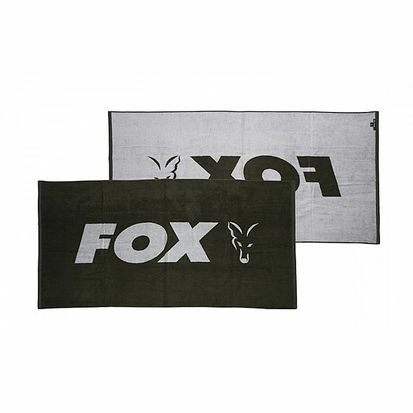 Fox Beach Towel Green and Silver