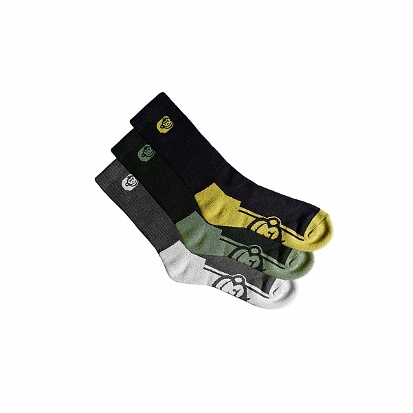RidgeMonkey APEarel Crew Socks 3 Packméret 39-43 (UK 6-9) - MPN: RM659 - EAN: 5056210626061