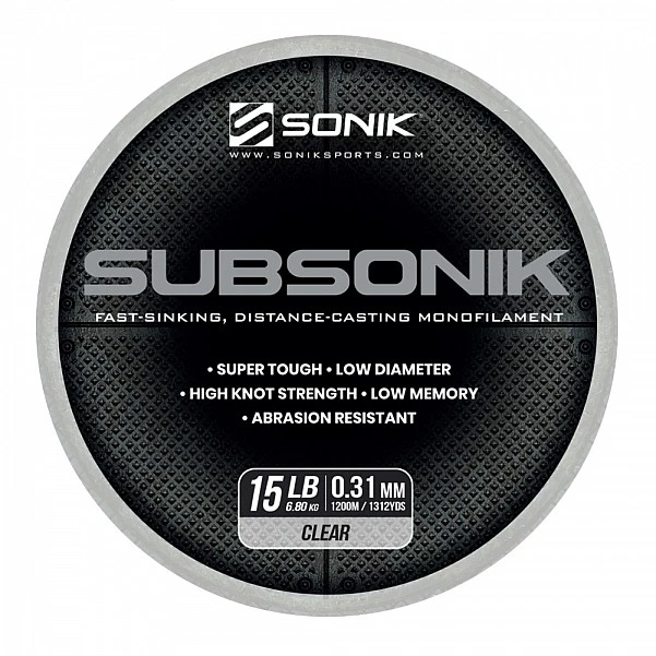 Sonik Subsonik Mono Line Clear 0.31mm/1200m