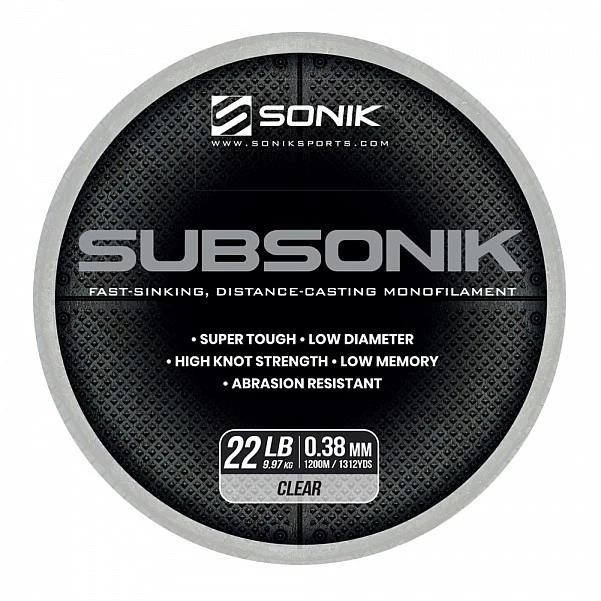 Sonik Subsonik Mono Line Clear 0.38mm/1200m