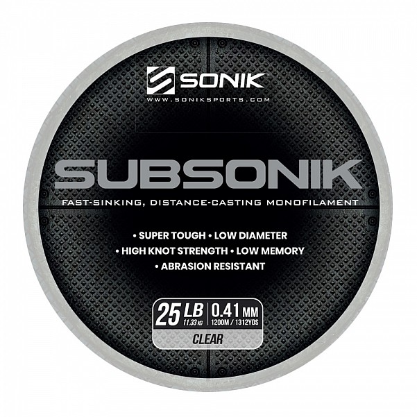 Sonik Subsonik Mono Line Clearrodzaj 0.41mm/1200m - MPN: RC0035 - EAN: 5055279522031