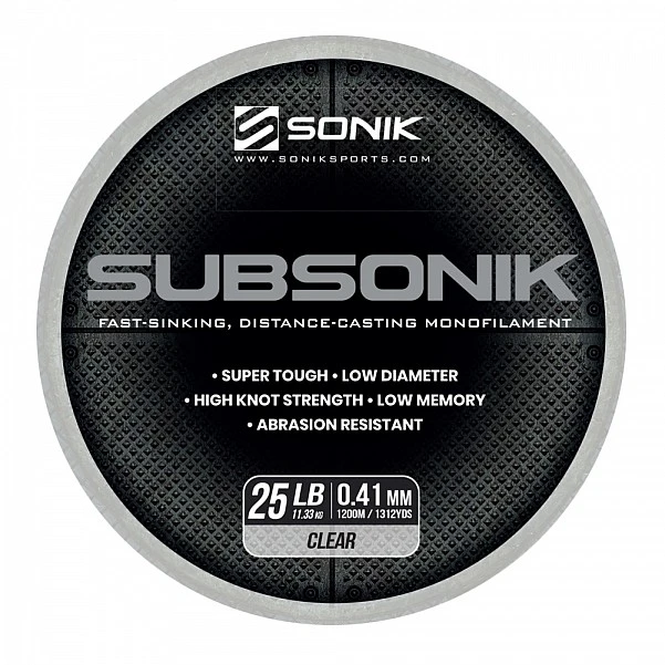 Sonik Subsonik Mono Line Clear 0.41mm/1200m