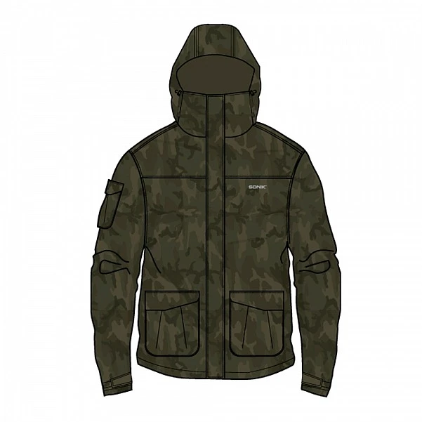 Sonik Heavy Weight Camo Padded Jacket XL
