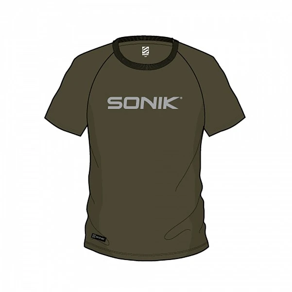 Sonik Green Raglan Tee XL