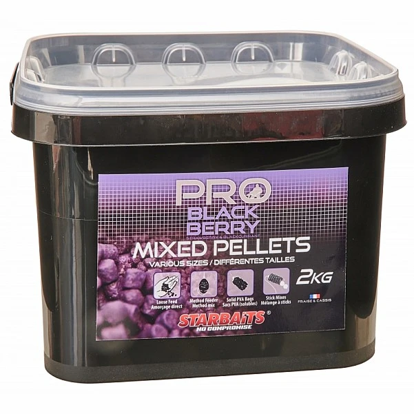 Starbaits Probiotic Mixed Pellets - Blackberry  2kg