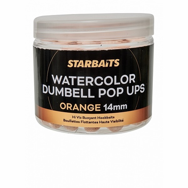 Starbaits Watercolor Dumbell Pop-Up Orange taille 14mm - MPN: 71087 - EAN: 3297830710873