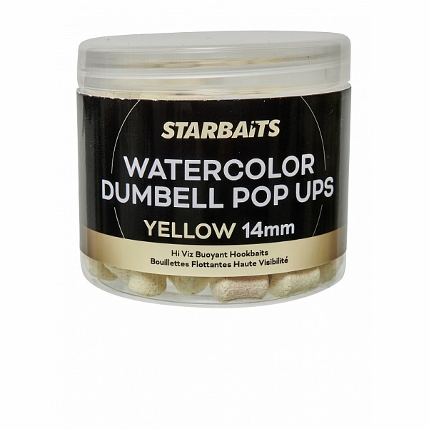 Starbaits Watercolor Dumbell Pop-Up Yellow size 14mm - MPN: 71088 - EAN: 3297830710880