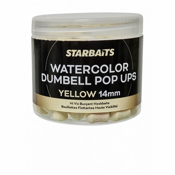 Starbaits Watercolor Dumbell Pop-Up Yellow  14mm