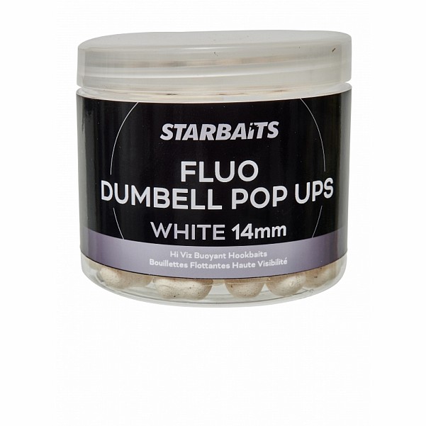 Starbaits Fluo Dumbell Pop-Up White rozmiar 14mm - MPN: 52717 - EAN: 3297830527174