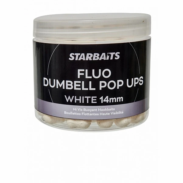 Starbaits Fluo Dumbell Pop-Up White  14mm
