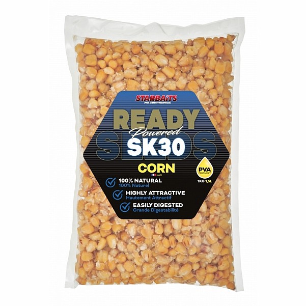 Starbaits Ready Seeds Corn - SK30 opakowanie 1kg - MPN: 72015 - EAN: 3297830720155
