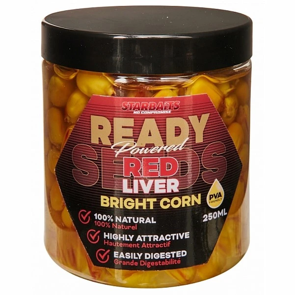 Starbaits Ready Bright Corn - Red Liver 250ml