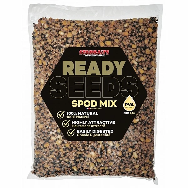 Starbaits Ready Seeds Spod Mix - Natural 3kg