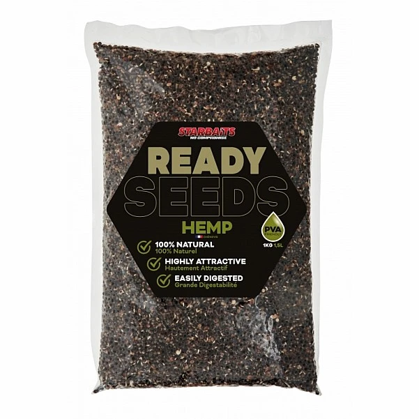 Starbaits Ready Seeds Hemp - Natural 1kg
