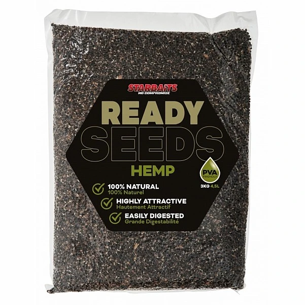 Starbaits Ready Seeds Hemp - Natural 3kg