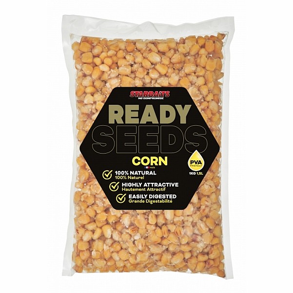 Starbaits Ready Seeds Corn - Naturalopakowanie 1kg - MPN: 74213