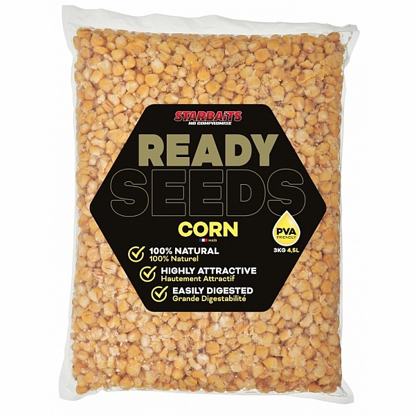Starbaits Ready Seeds Corn - Naturalopakowanie 3kg - MPN: 74218