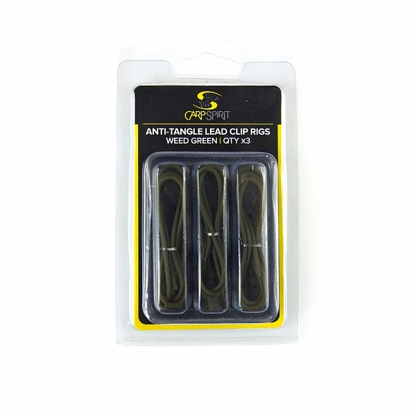 Carp Spirit Anti-Tangle Lead Clip Rigs Weed Green (roślinność)