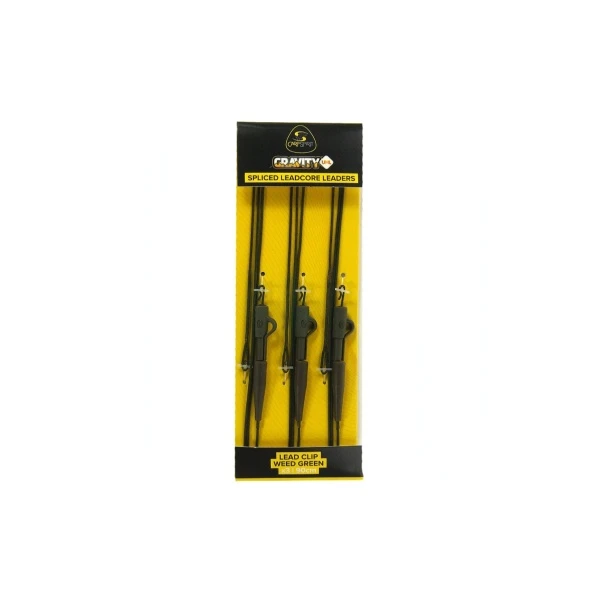 Carp Spirit Gravity Leadcore Leader with Lead Clip Weed Green (roślinność)