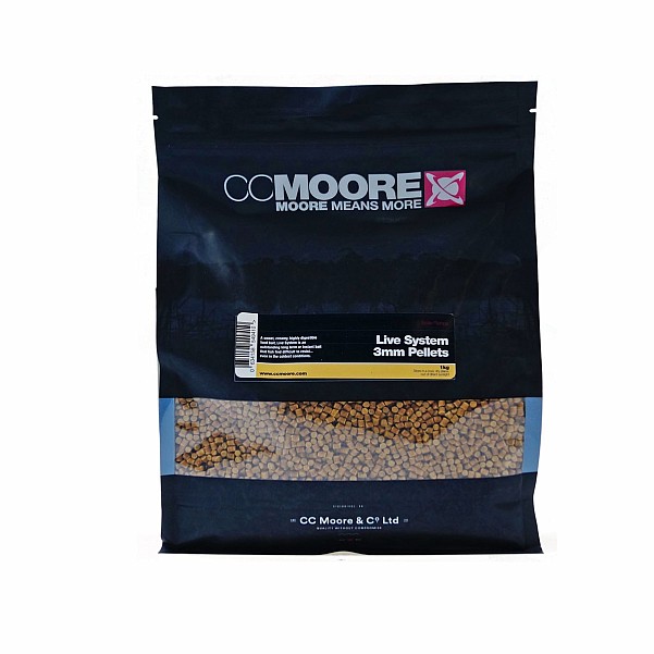 CcMoore Pellets - Live Systemcsomagolás 3 mm / 1 kg - MPN: 90307 - EAN: 634158549410