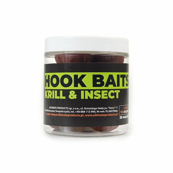 UltimateProducts Hookbaits - Krill Insectstaille 30 mm - EAN: 5903855433243
