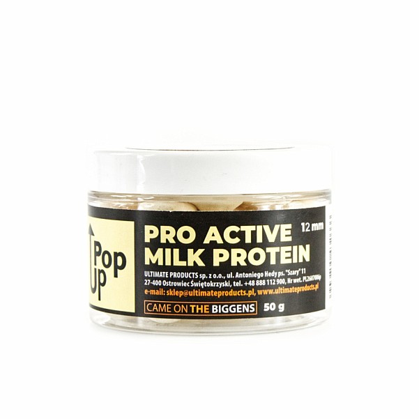 UltimateProducts Pop Ups - Pro Active Milk Proteinrozmiar 12 mm - EAN: 5903855432659