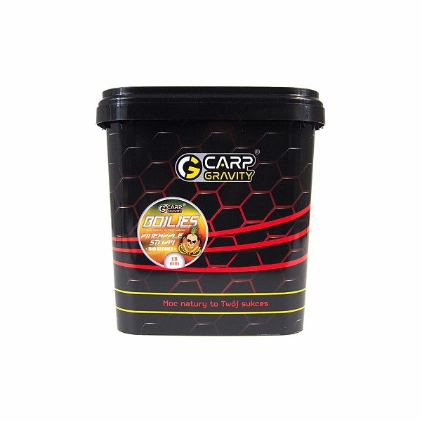 Carp Gravity Bio Secret Boilies - Pineapple Stormméret 18mm / 3kg - MPN: BIK012 - EAN: 200000064143