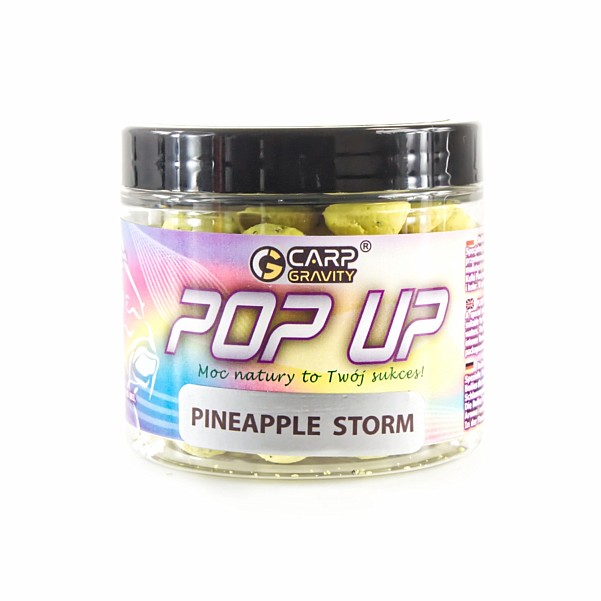Carp Gravity Fluo Pop Ups - Pineapple Stormrozmiar 15mm / 200ml - MPN: PUF014 - EAN: 200000064273