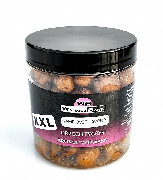 WarmuzBaits  - XXL Aromatizált Game Over Tigrismogyoró - Szprotcsomagolás 250ml - MPN: 67089 - EAN: 5902537373938