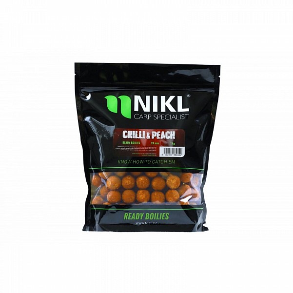 Karel Nikl Ready Boilies - Chilli and Peachsize 18 mm / 250g - MPN: 2069674 - EAN: 8592400869674