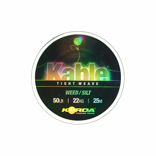 Korda Kable Tight Weave Leadcore Weed/Silt / 25m