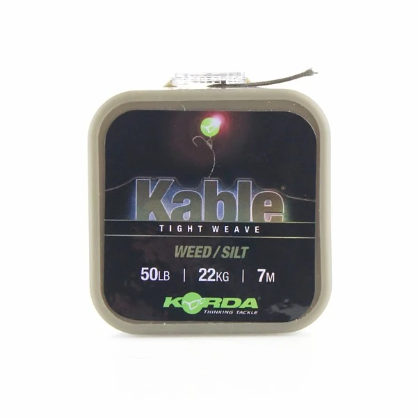 Korda Kable Tight Weave Leadcore Weed/Silt / 7m