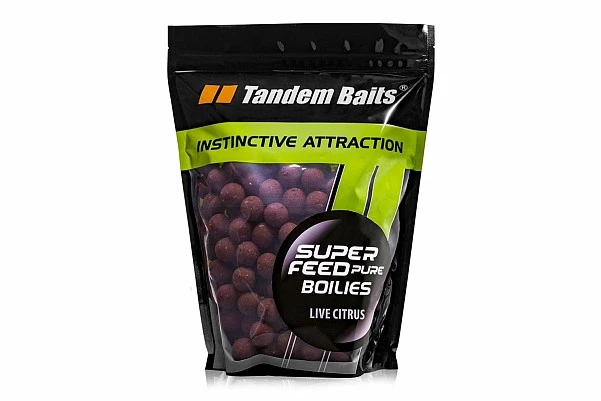 TandemBaits SuperFeed Pure Boilies - Live Citrus 18 mm / 1 kg