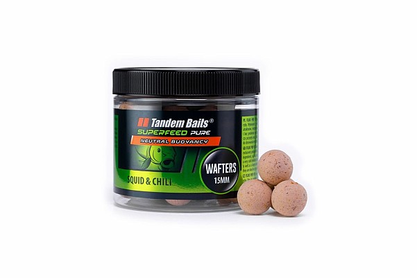 TandemBaits SuperFeed Pure Wafters - Squid and Chili misurare 15 mm / 70g - MPN: 26423 - EAN: 5907666656921