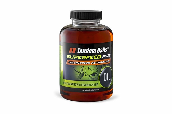 TandemBaits SuperFeed Pure Oil - Fish and Bananapakavimas 500 ml - MPN: 26480 - EAN: 5907666692219