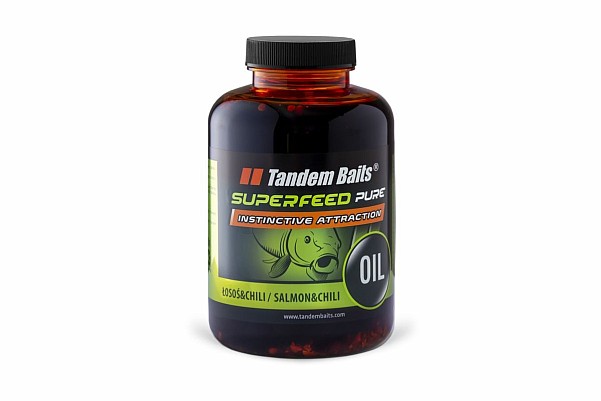TandemBaits SuperFeed Pure Oil - Salmon Chiliembalaje 500ml - MPN: 26486 - EAN: 5907666692271