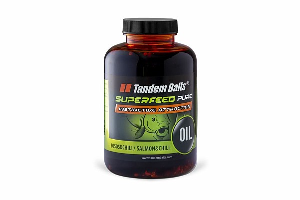 TandemBaits SuperFeed Pure Oil - Salmon Chiliconfezione 500ml - MPN: 26486 - EAN: 5907666692271