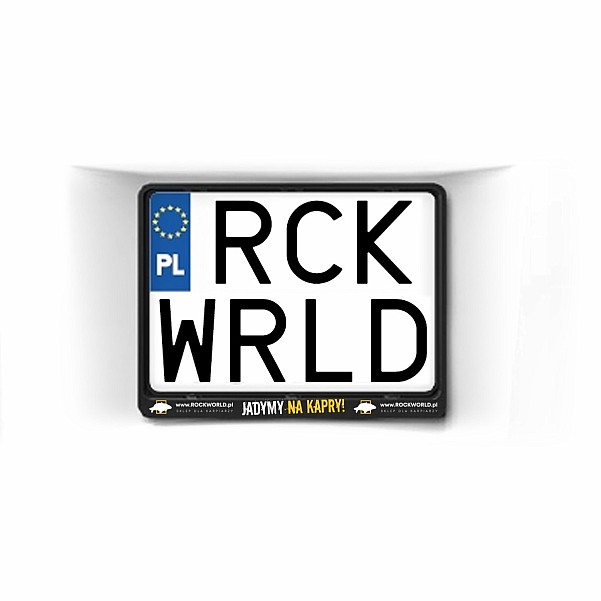 Rockworld Jadymy Na Kapry  - Két soros rendszámtábla keretcsomagolás 1szt - EAN: 200000074654