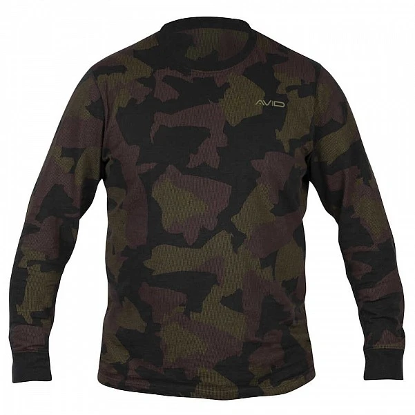 Avid Carp Distortion CAMO Lite T-Shirt - Long Sleeve M