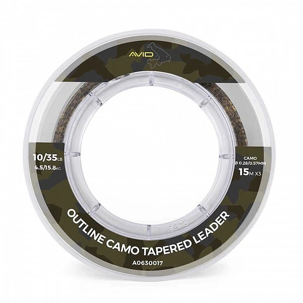 Avid Carp Outline Camo Tapered Leaders 0.28мм/0.57мм