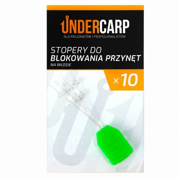 UnderCarp - Zarážky pro blokování návnad na vlasecobal 10szt - MPN: UC608 - EAN: 5902721607320