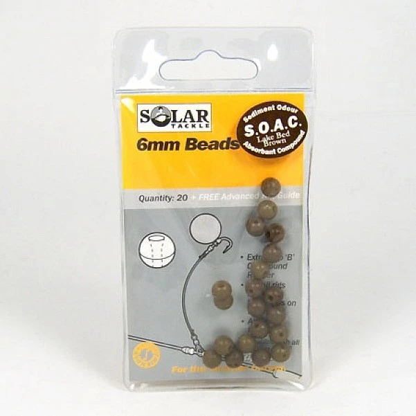 Solar Rubber Beads 6mm czarny
