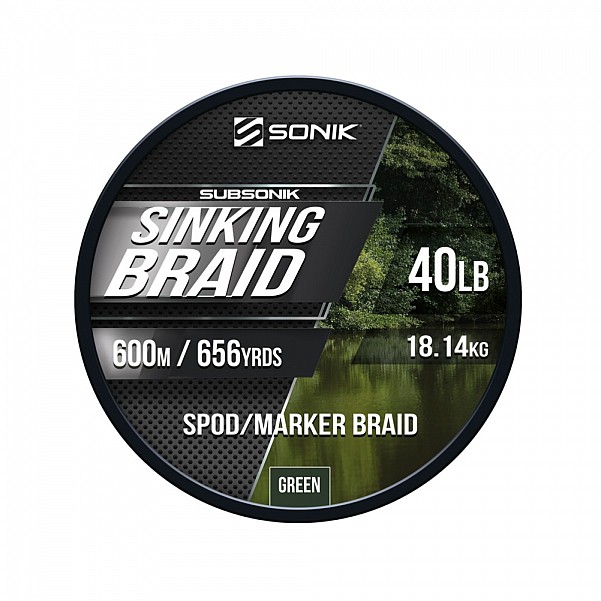 Sonik Subsonik Sinking Braidtip 0.20mm / 40lb (600m) - MPN: RC0055 - EAN: 5055279524691