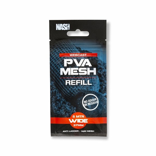 Nash Webcast PVA Refill Wide (model 2023)Größe 37mm x 5m (Breit) - MPN: T8668 - EAN: 5055108986683