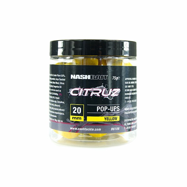 Nash Citruz Yellow Pop Upssize 20mm - MPN: B6106 - EAN: 5055108861065