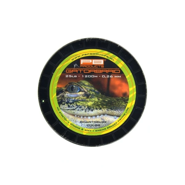 PB Gator Braid Chatreuse 25lb / 0.26mm (1200m)