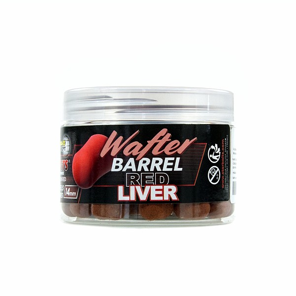 Starbaits PC Red Liver Barrel Waftersvelikost 14mm/50g - MPN: 44617 - EAN: 3297830446178